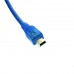 Cable USB To Mini 5pin (0.45M) Blue